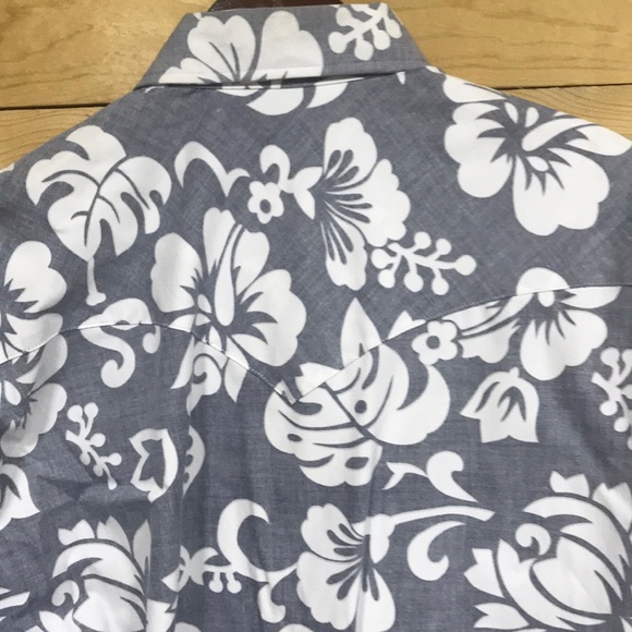 NWT Hawaiian floral pearl snap western shirt XXL - Picture 7 of 8